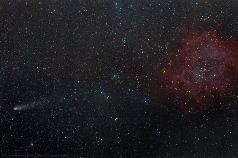 Cometa 21/P e nebulosa Rosetta