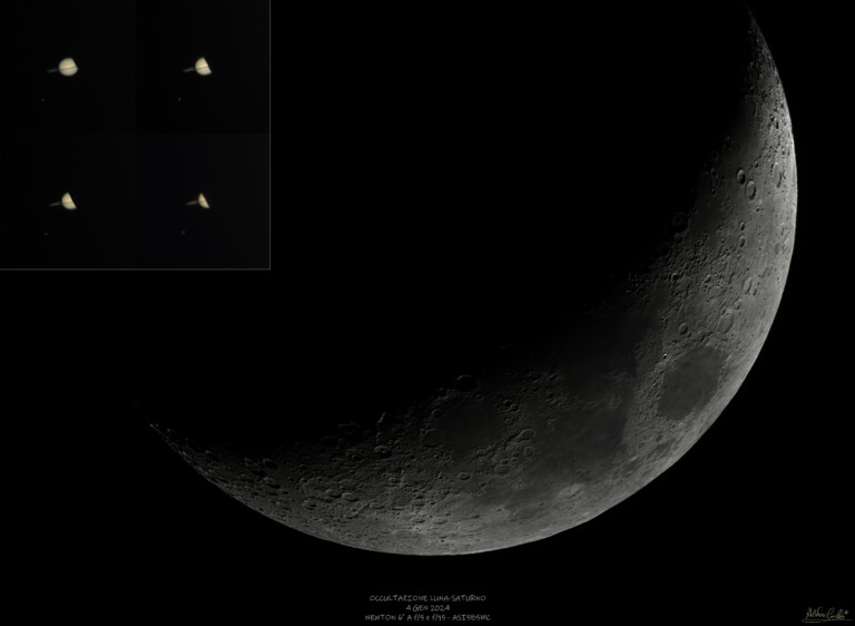 Luna e occultazione di saturno
