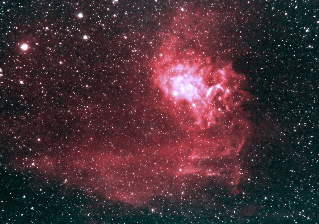 IC 405 Flamming star nebula