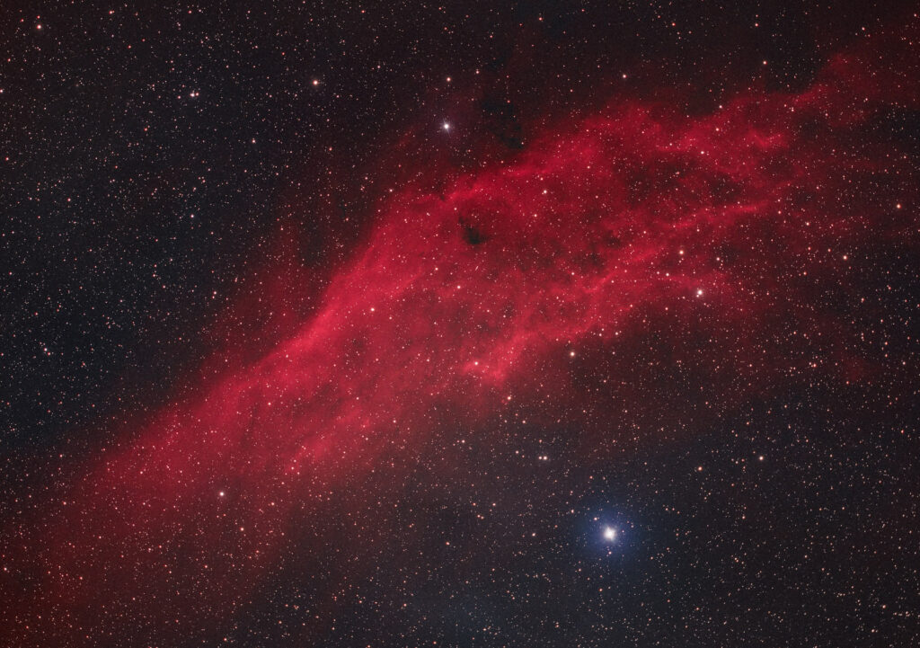 Nebulosa California in Ha-RGB