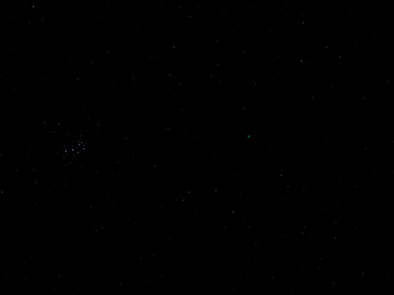 Cometa Lovejoy e Pleiadi