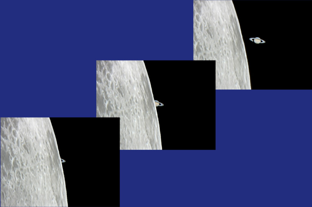 Occultazione di Saturno con la Luna