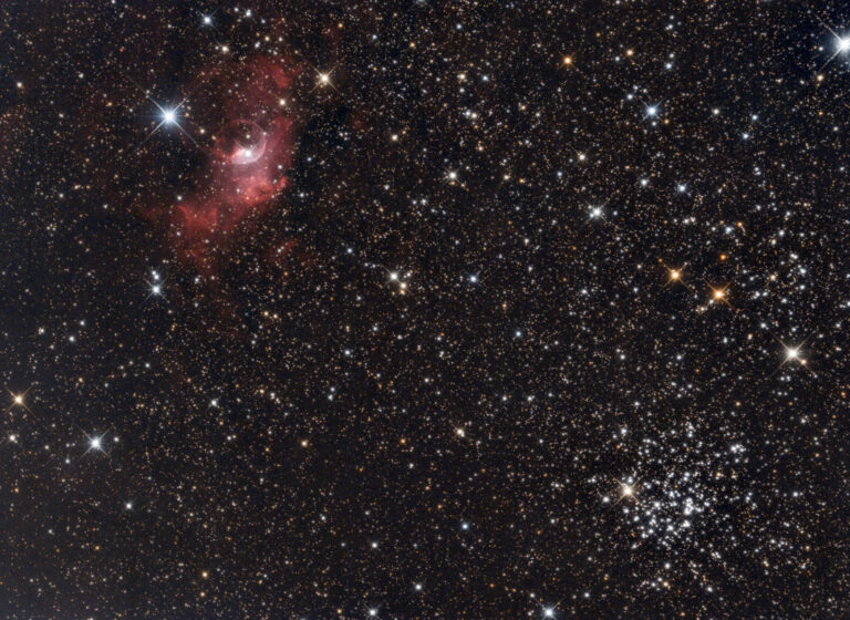 Nebulosa Bolla e ammasso "sale e pepe"