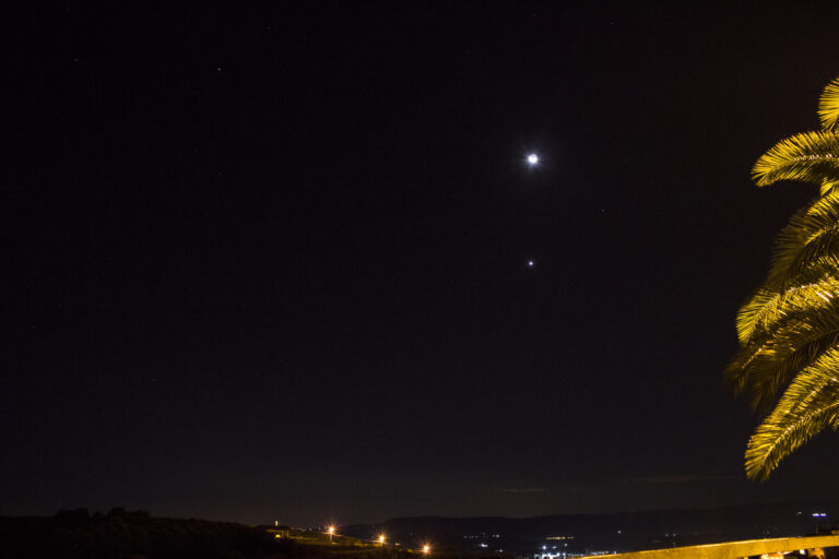 Congiunzione Luna-Venere-Spica