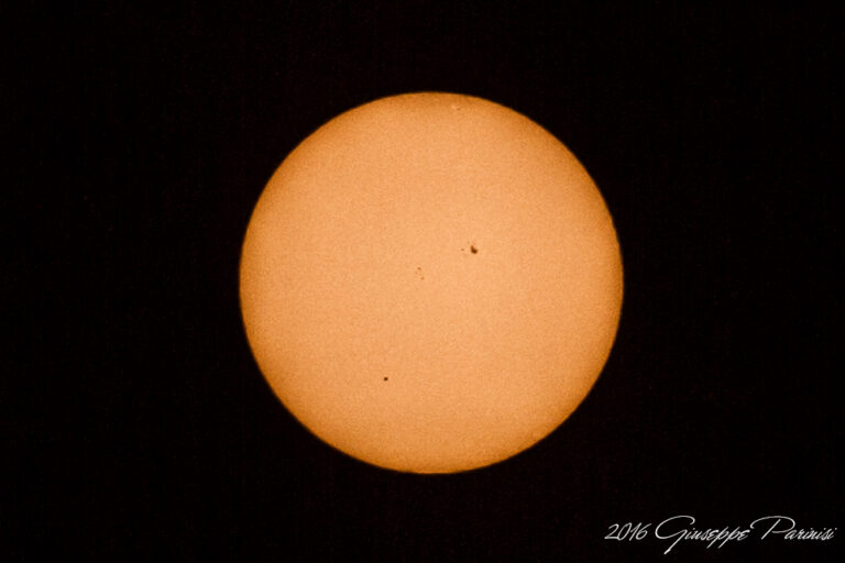 Transito Mercurio sul Sole