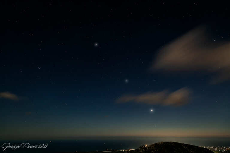 Allineamento planetario e Cometa Leonard