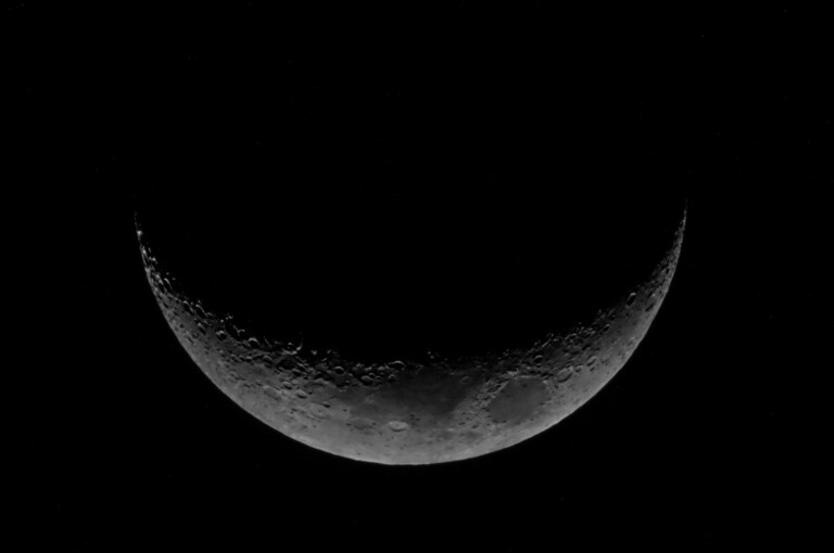 Falce di Luna crescente (fase 15,8%)