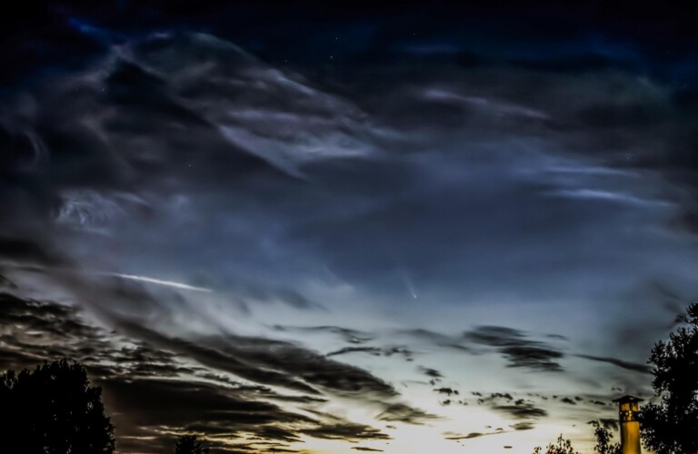 Tramonto con la cometa (C/2023 A3 – Tsuchinshan-ATLAS)