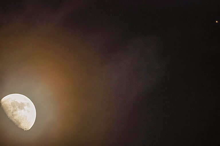 Congiunzione Luna-Marte