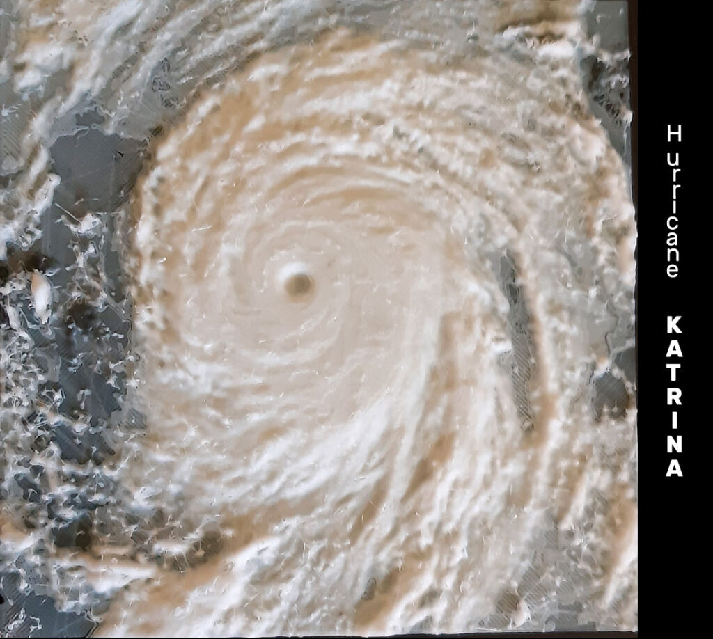 Uragano terrestre "Katrina" 3D print
