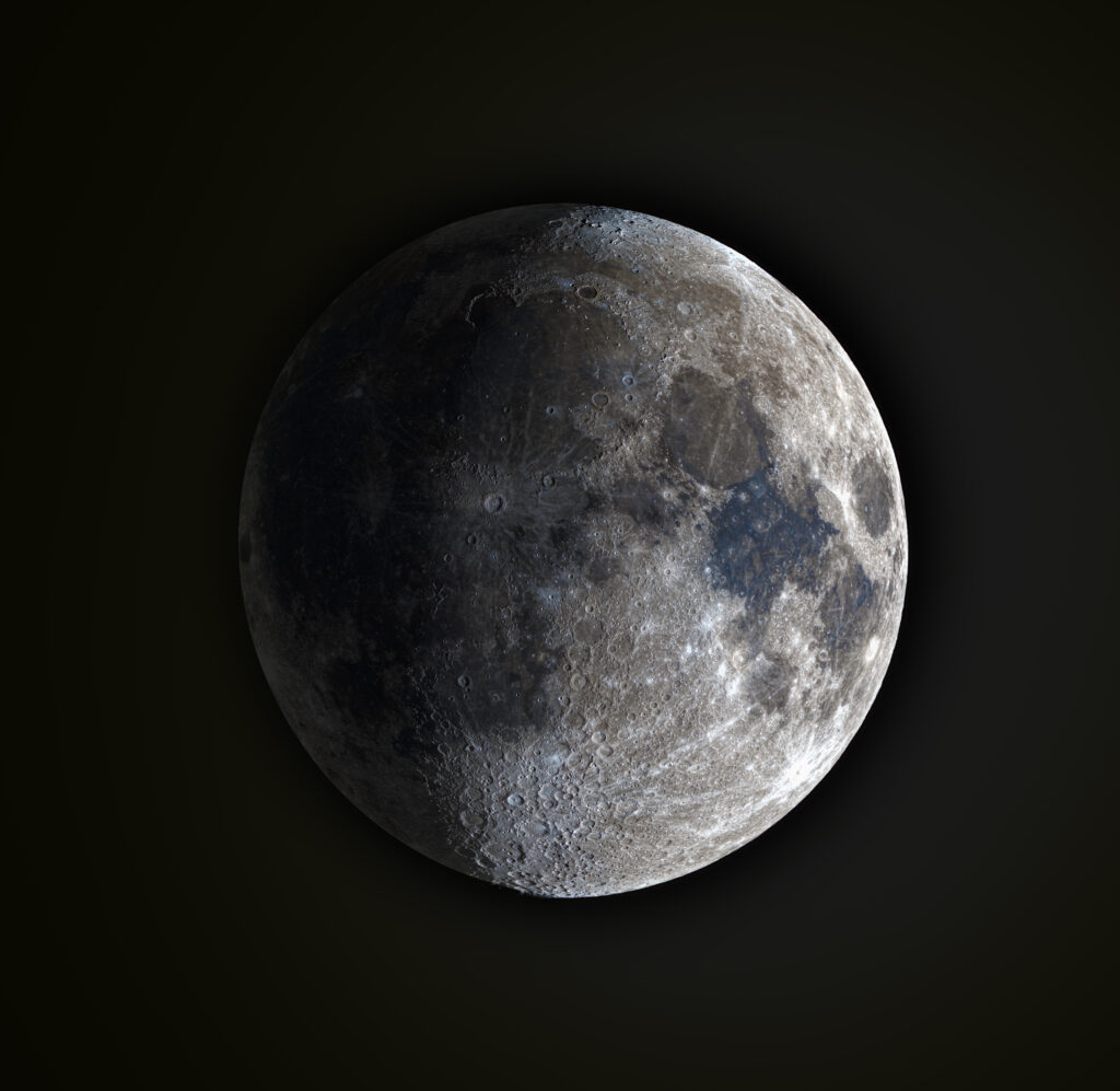 MOON IN FALSE COLOR (MINERAL MOON)