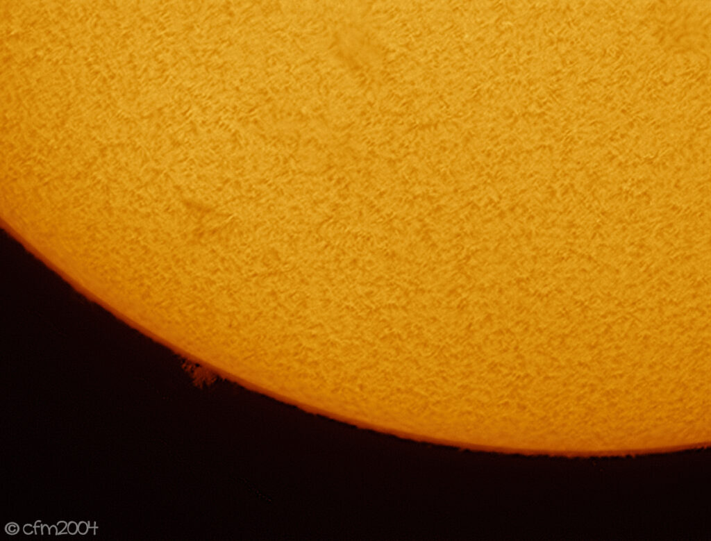 Protuberanza solare in H-alpha
