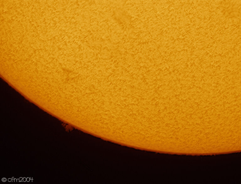 Protuberanza solare in H-alpha