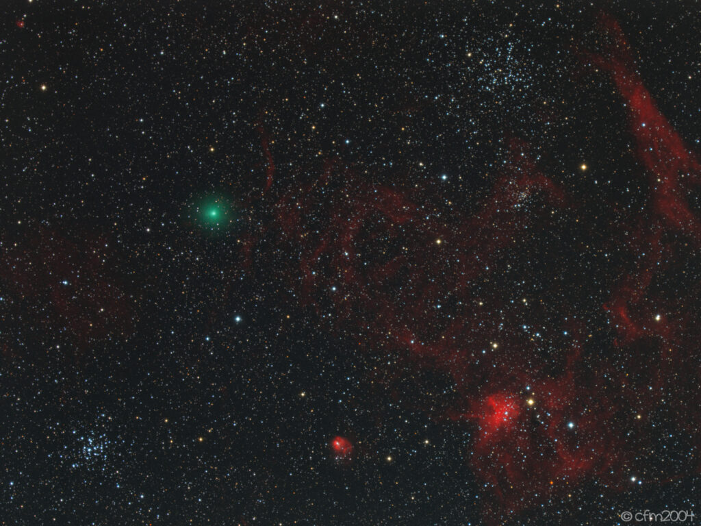 Cometa C/2018 Y1 Iwamoto in Auriga