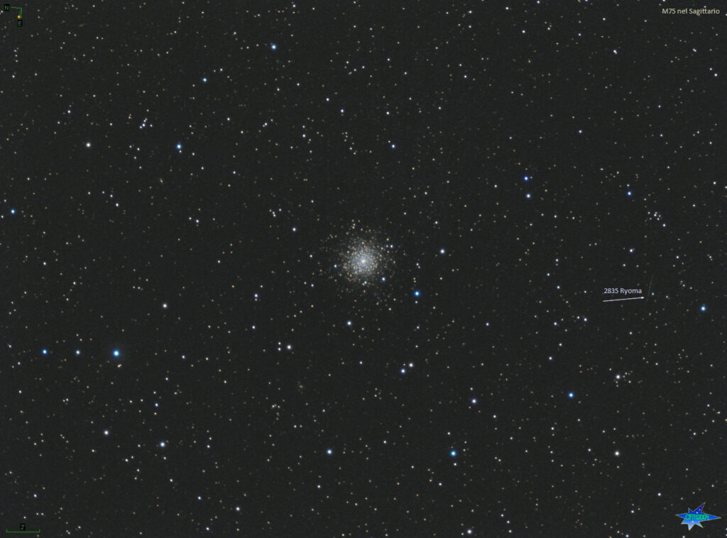 M75 ammasso globulare nel Sagittario