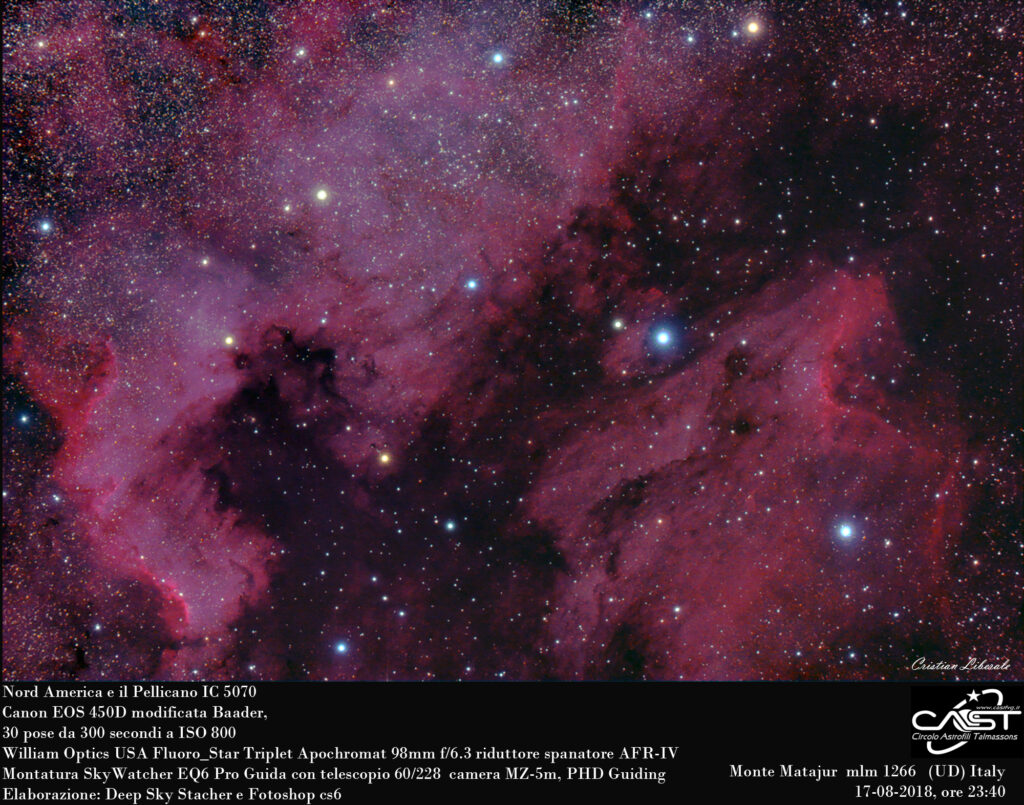 Nord America e Pellicano IC 5070