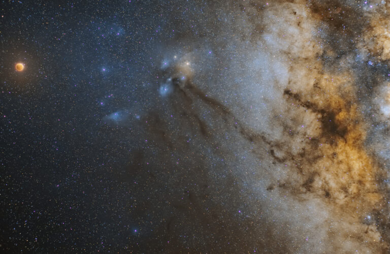 Eclisse di Luna e la Via Lattea