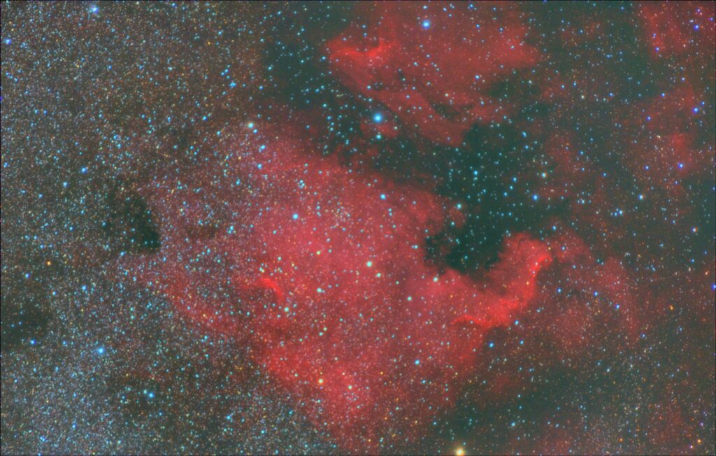 nebulosa Nord America e Pellicano