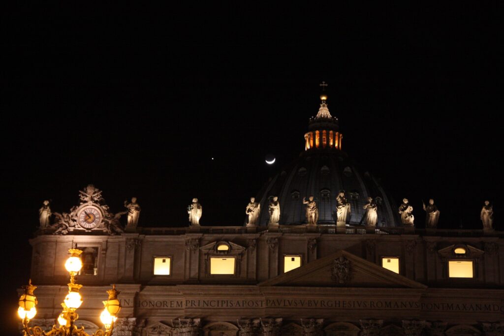 giove – luna  -vicino san pietro