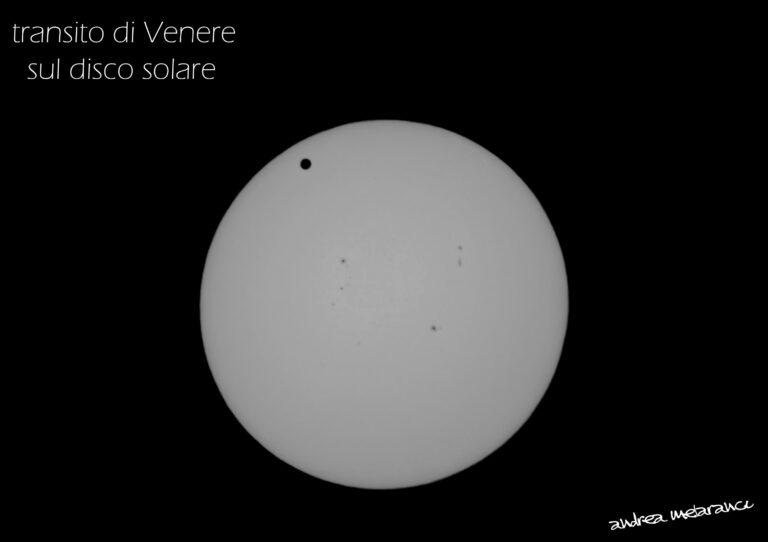 transito di Venere sul disco solare
