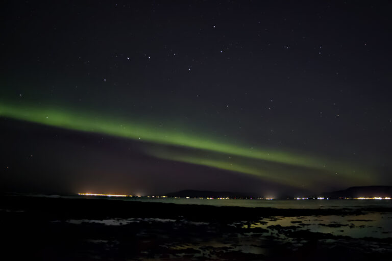 Grande Carro con Aurora Boreale