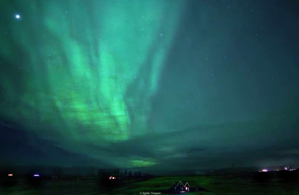 Aurora Boreale con Giove