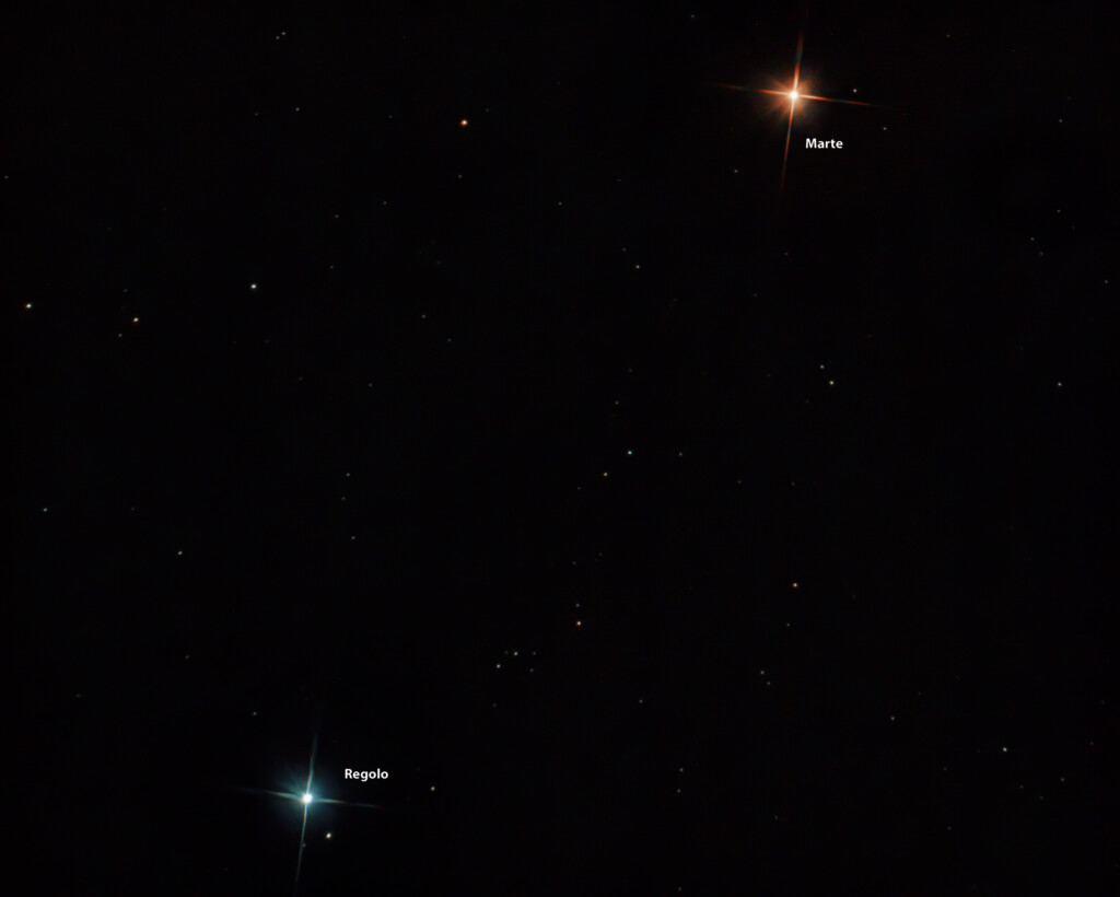 Congiunzione Marte-Regolo
