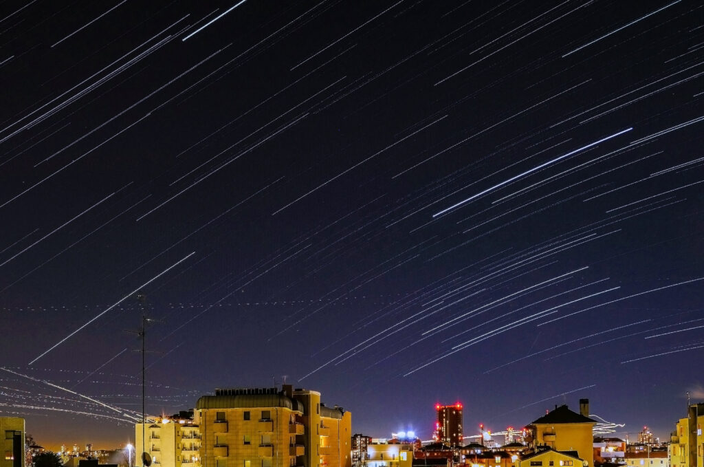 Startrails da Milano