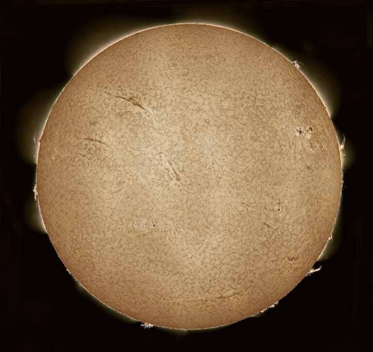 Mosaico del disco solare