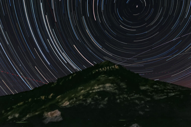 Startrails con ISS