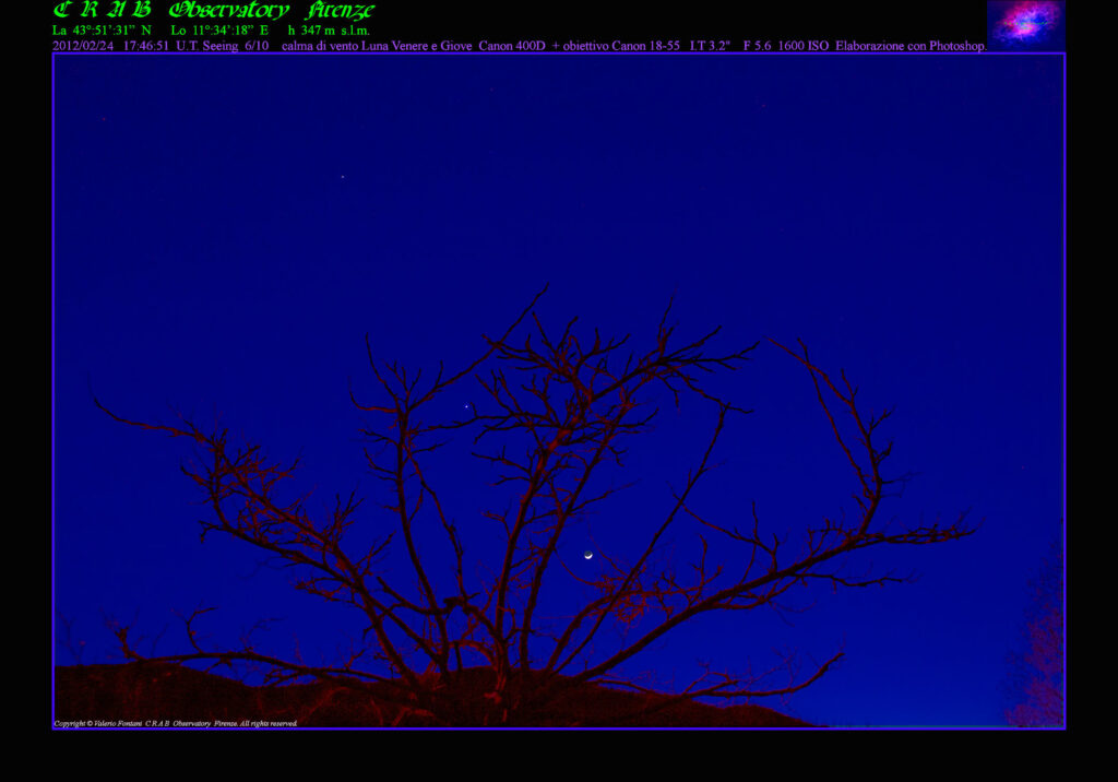 Luna Venerte e Giove