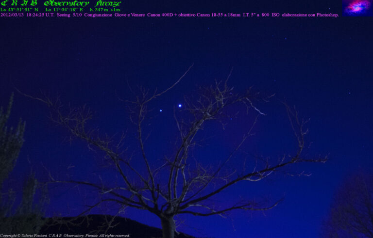 Congiunzione Venere-Giove