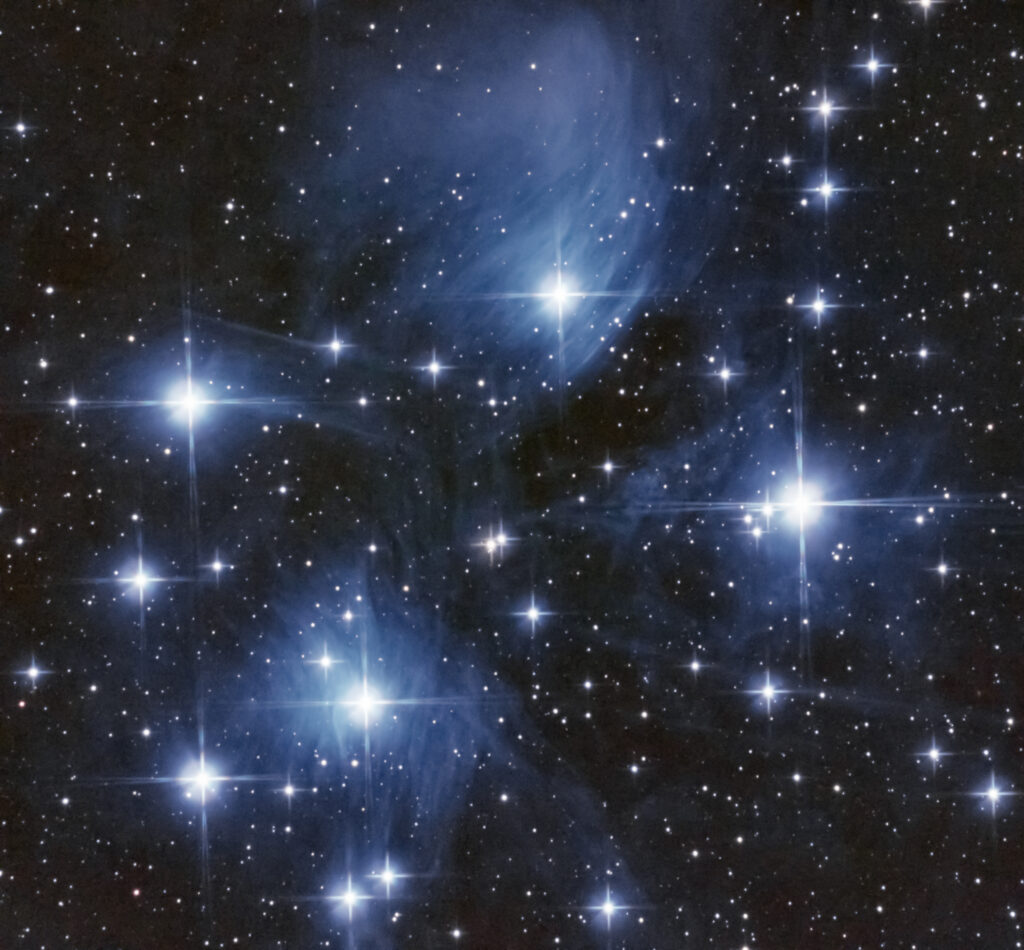 Nebulosità delle Pleiadi