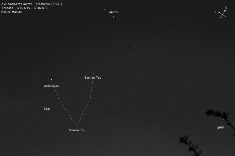 Avvicinamneto Marte – Aldebaran