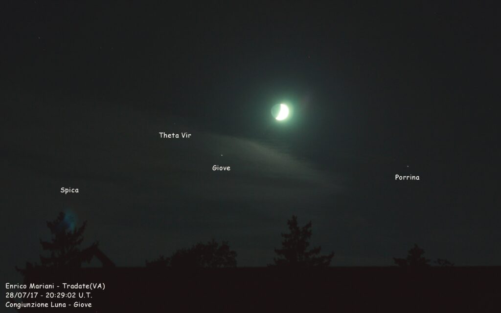 Congiunzione Luna-Giove