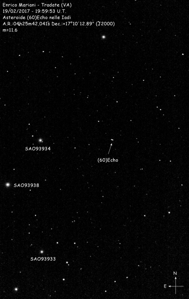 Asteroide (60)Echo nelle Iadi