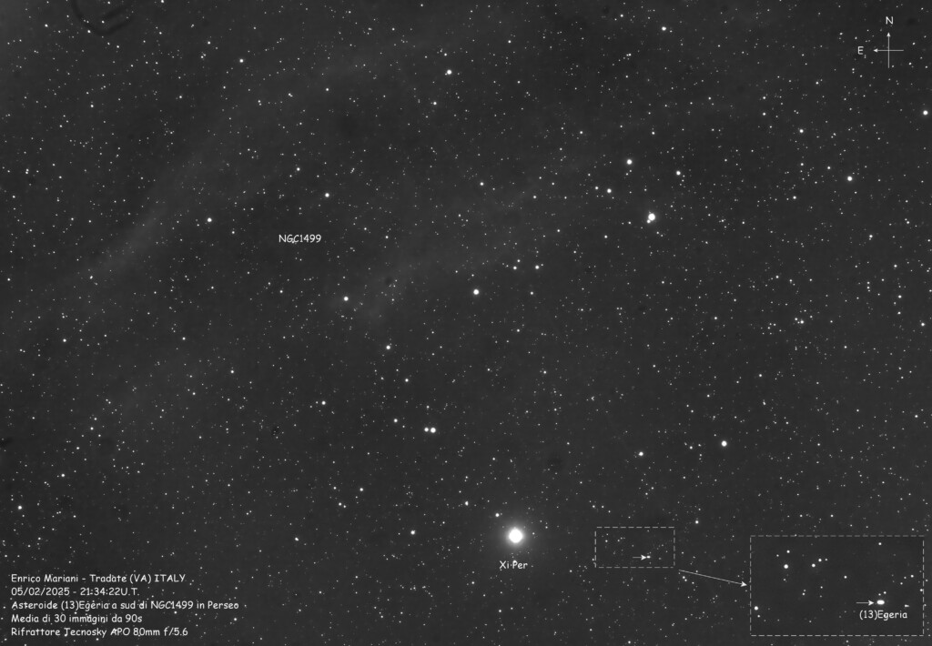 Asteroide (13)Egeria e NGC1499