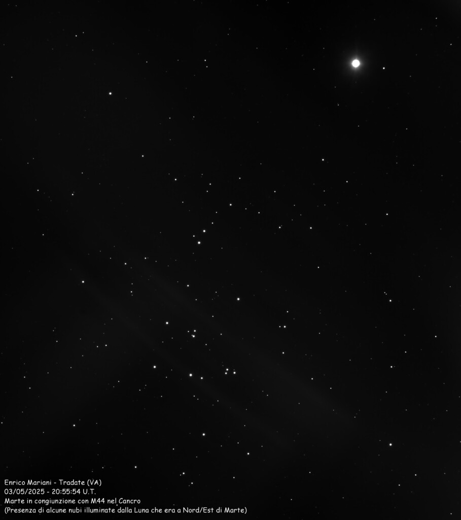 Congiunzione marte – M44