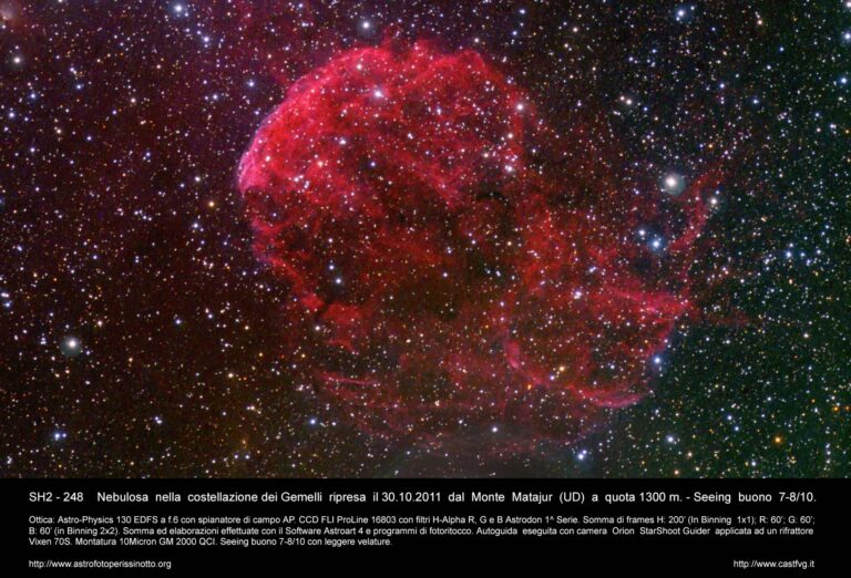 Nebulosa Sh2-248 nei Gemelli