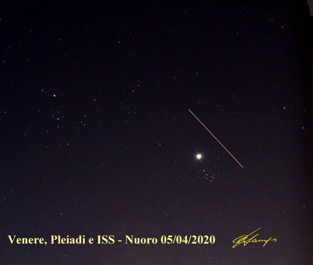 Venere, Pleiadi, ISS