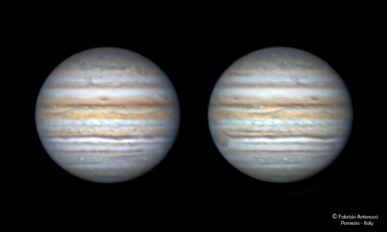 Giove, pannello di due immagini