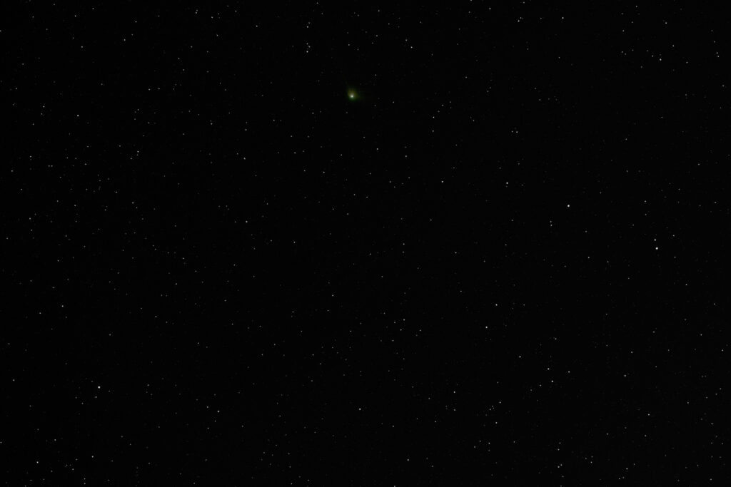 La cometa C/2022 ER (ZTF) e la stella Polare