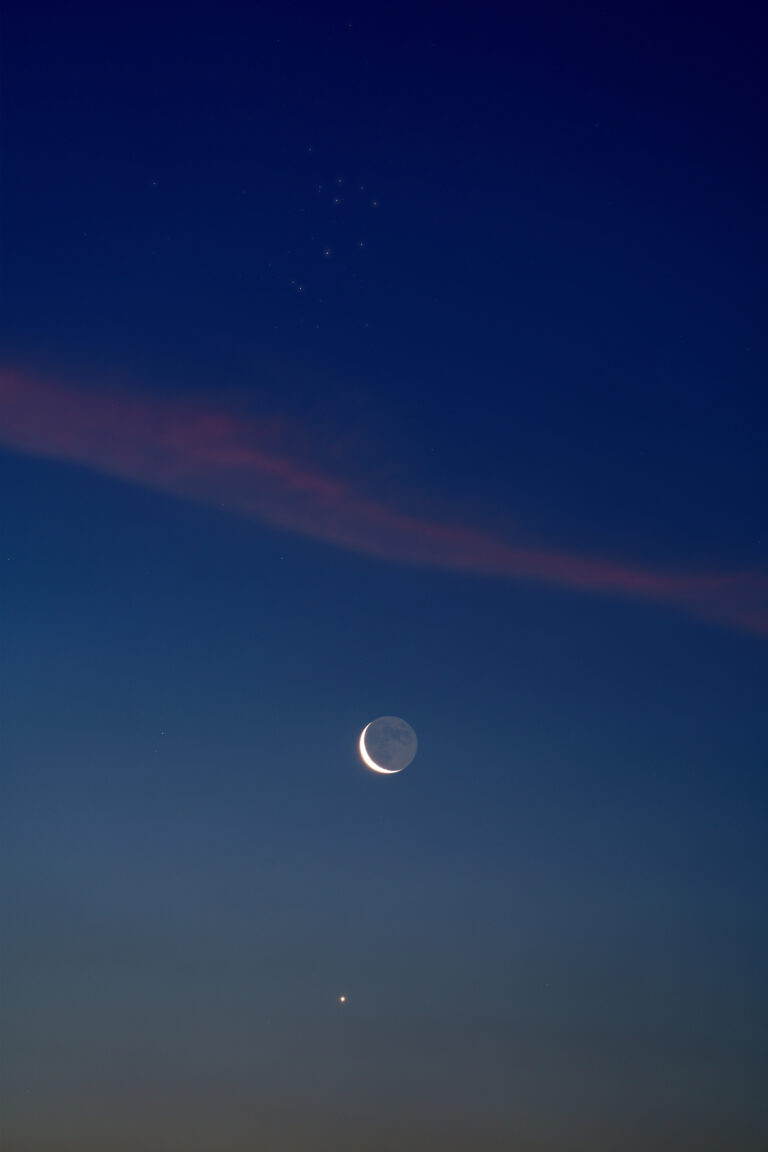 Pleiadi, Luna e Venere