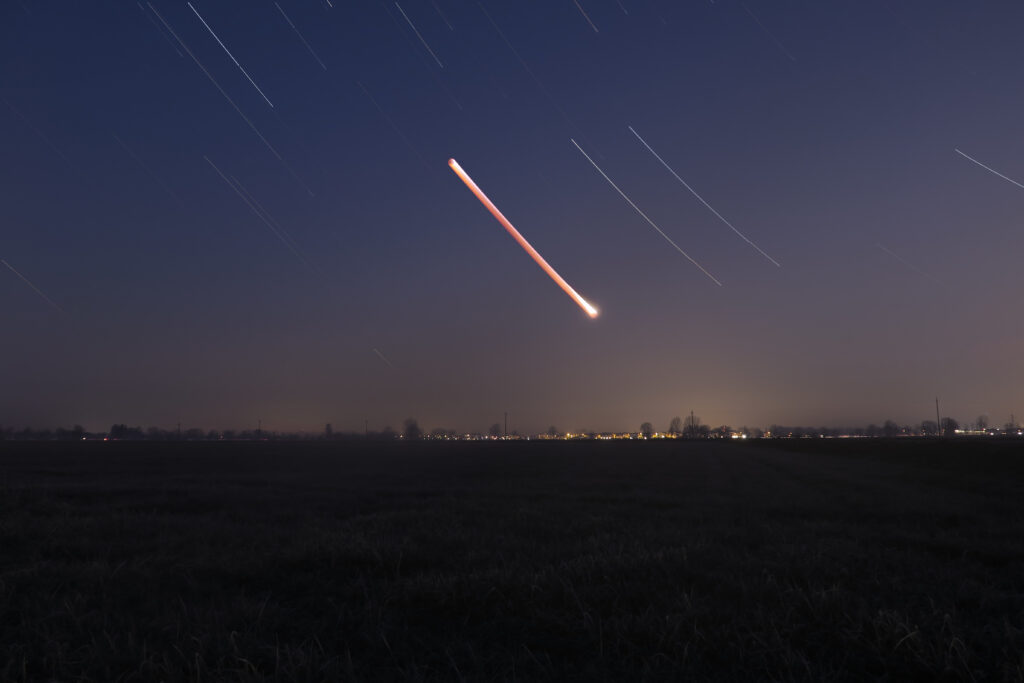 Traccia della Luna durante l’eclissi totale