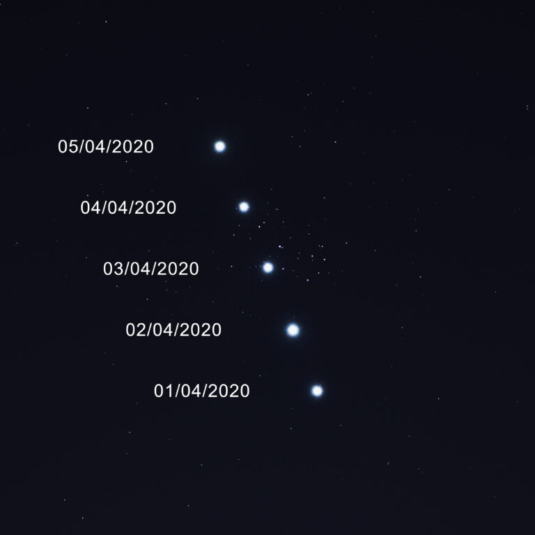 Passaggio di Venere vicinissimo alle Pleiadi.