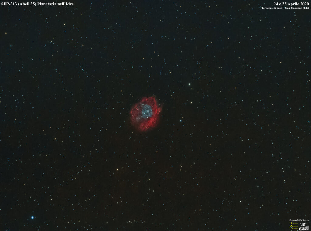 SH2-313 (Abell 35) planetaria nell’Idra