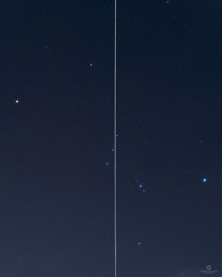 La ISS attraversa Orione