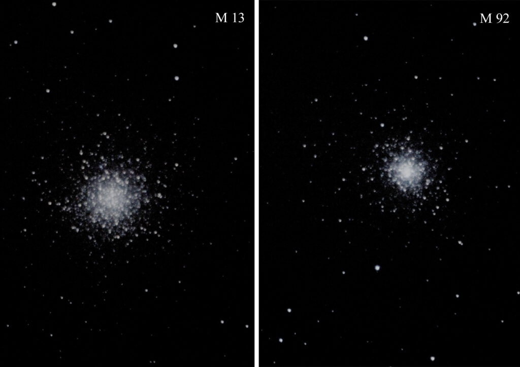 Ammassi globulari in Ercole M13-M92