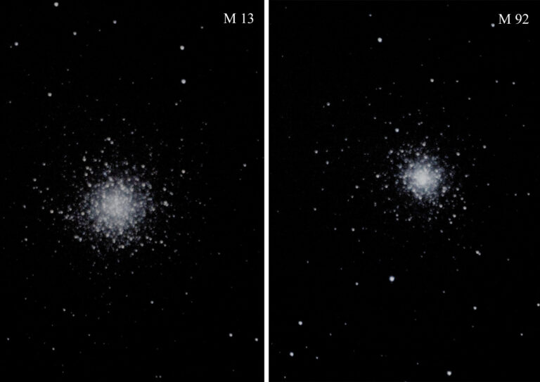 Ammassi globulari in Ercole M13-M92