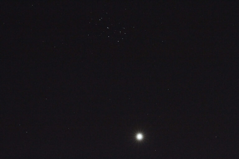 Venere e Pleiadi (M45) – Congiunzione